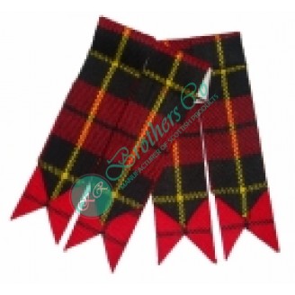 Wallace Scottish Tartan Kilt Hose Socks Flashes